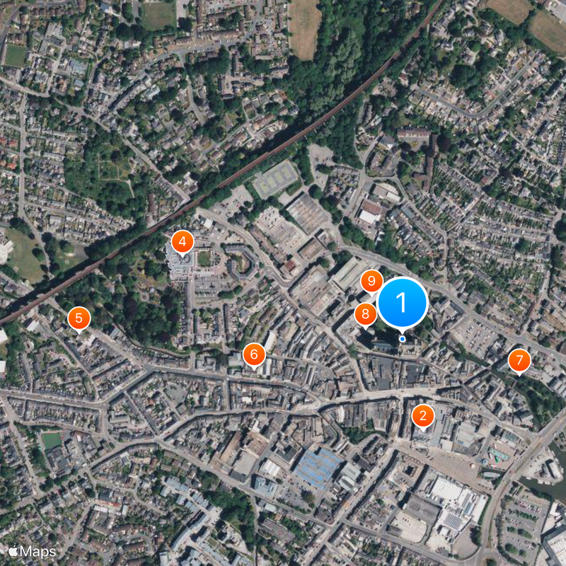 Cattedrale di Truro Mappa