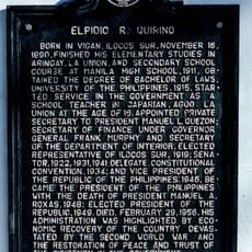 Elpidio R. Quirino historical marker