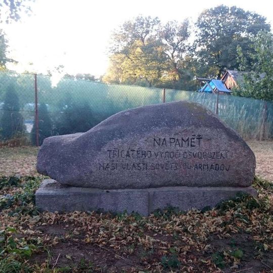 Památník výročí osvobození Rudou armádou v Jiříně