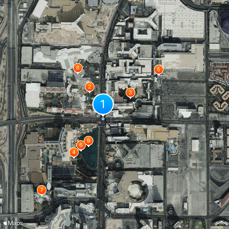 Las Vegas Strip Carte