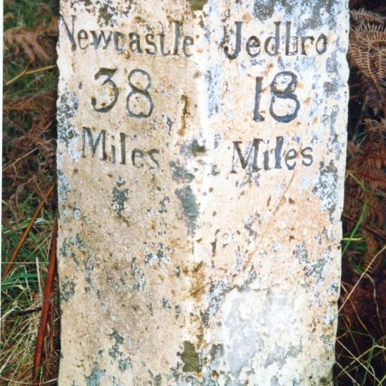 Milestone Circa 1/4 Mile North-East Of Blakehopeburnhaugh