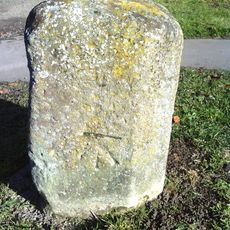 Milestone, Buckingham Road; by No. 215, in Manor Park, S of by-pass roundabout
