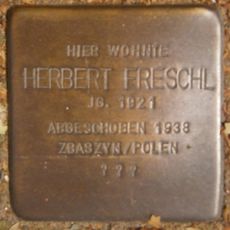 Stolperstein dedicated to Herbert Freschl