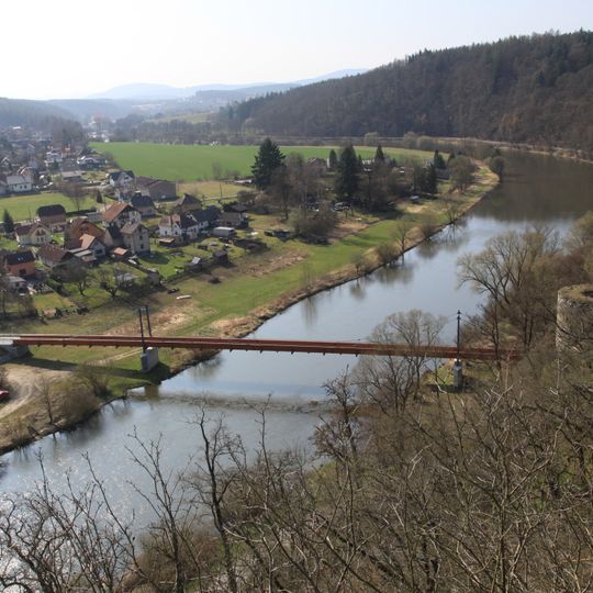 Bikeway bridge in Zbořený Kostelec
