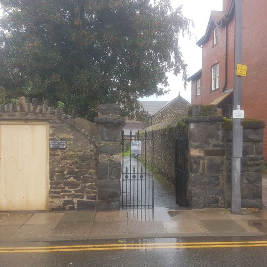 Gate piers and gates at Rose Hill Street entrance to St Mary's churchyard