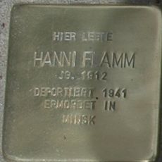 Stolperstein dedicated to Hanni Flamm