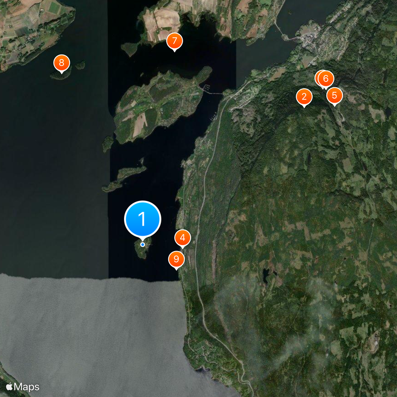 Utøya Map