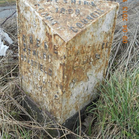 Milepost, SW of Rising Sun PH