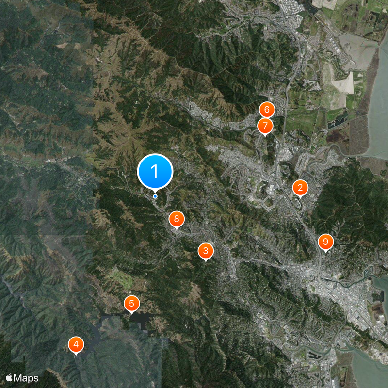 Area code 415 Map