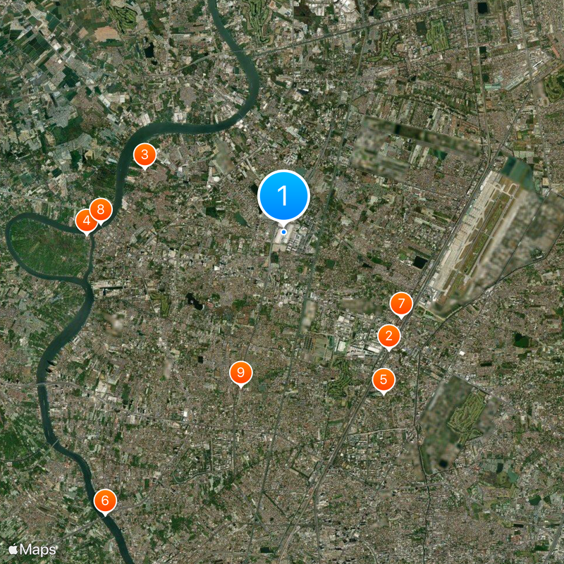 IMPACT, Muang Thong Thani Map