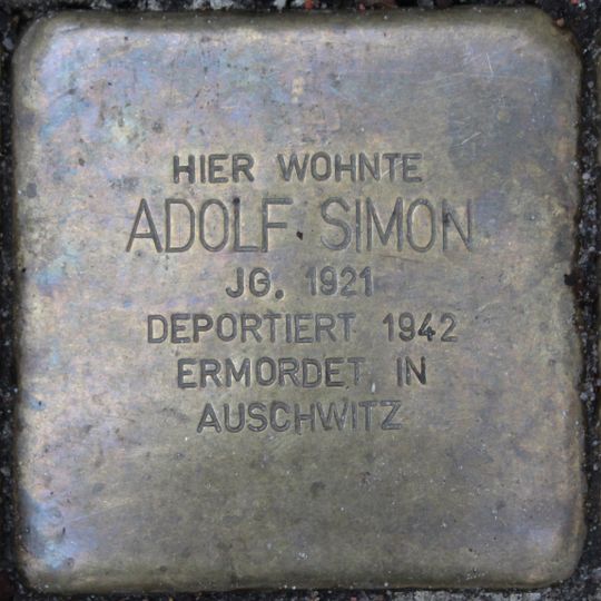 Stolperstein für Adolf Simon