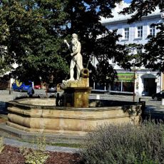 Fountain with a statue of Neptune