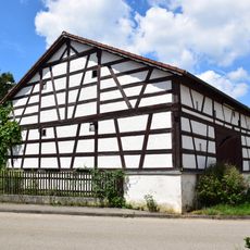 Half-timbered barn