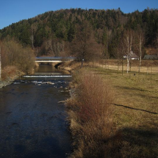 Most silnice I/45 přes Opavu v Nových Heřminovech