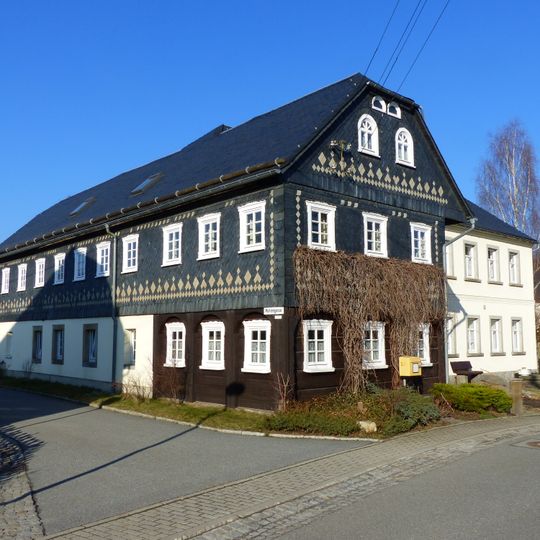 Wohnhaus mit Blockstube und angebautem Gasthaus Lessingstraße 49