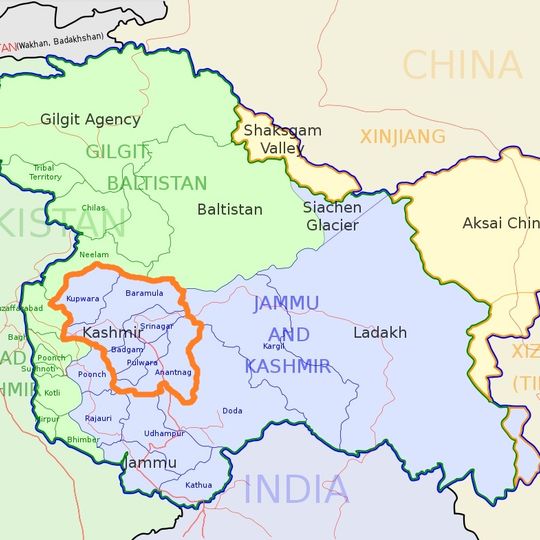 Divisione della Kashmir