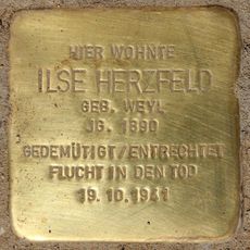 Stolperstein dedicated to Ilse Herzfeld
