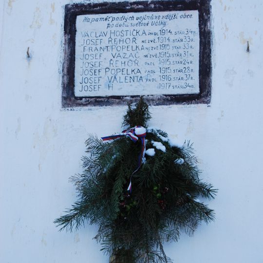 World War I memorial in Dědovice