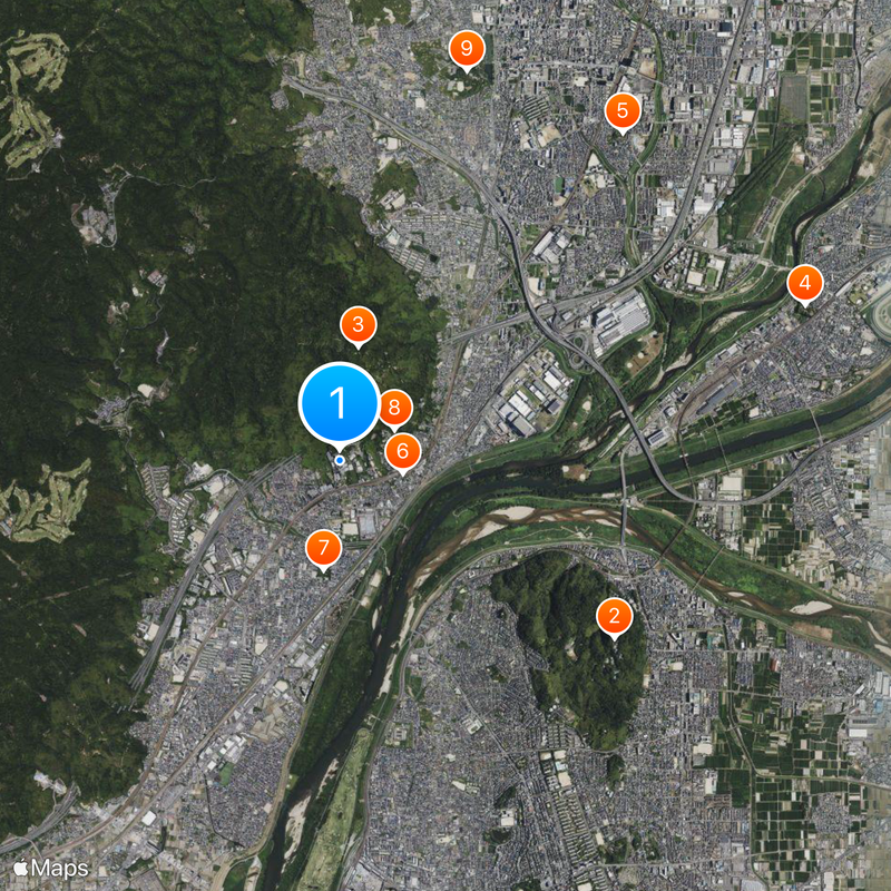 Yamazaki distillery Map