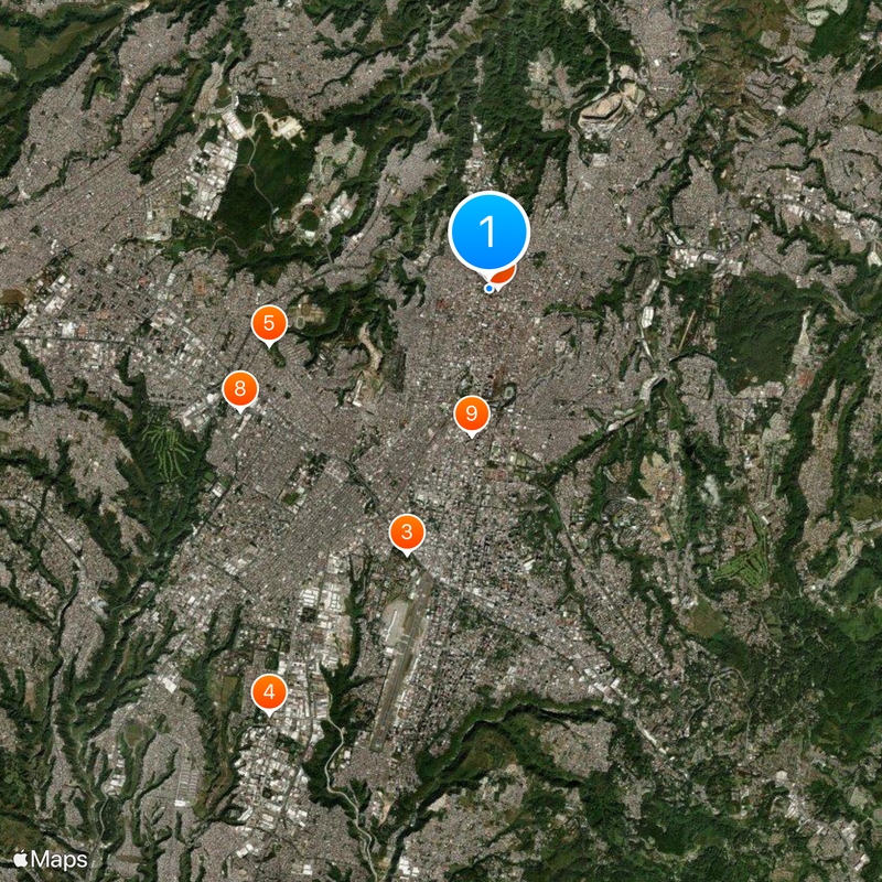 Guatemala-Stad Kaart