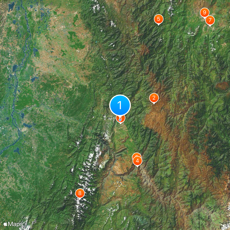 Bucaramanga metropolitan area Map