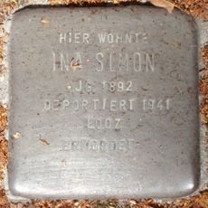 Stolperstein dedicated to Ina Simon