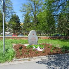 Pomník v Olomouci Chválkovicích na ulici Švabinského