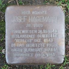 Stolperstein en memoria de Josef Hagemann