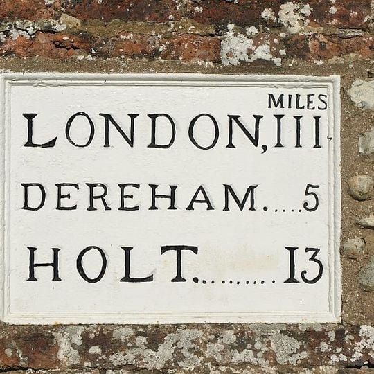 Mile Plaque 164 Metres South Of The Lodge