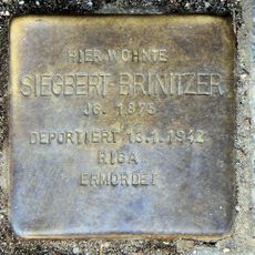 Stolperstein dedicated to Siegbert Brinitzer