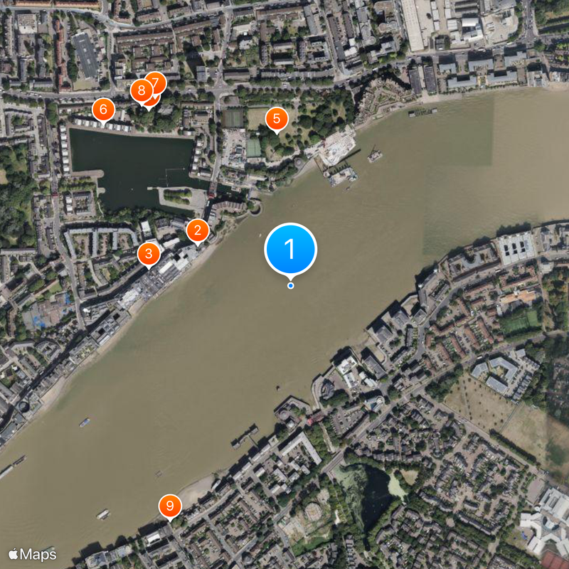 Rotherhithe Tunnel Map
