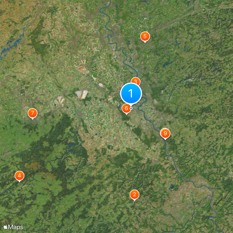 Rejencja Kolonia Mapa