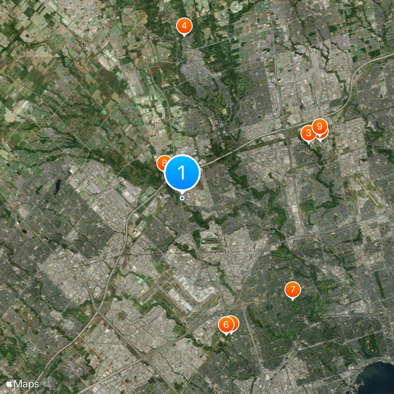 BAPS Shri Swaminarayan Mandir Toronto Mapa