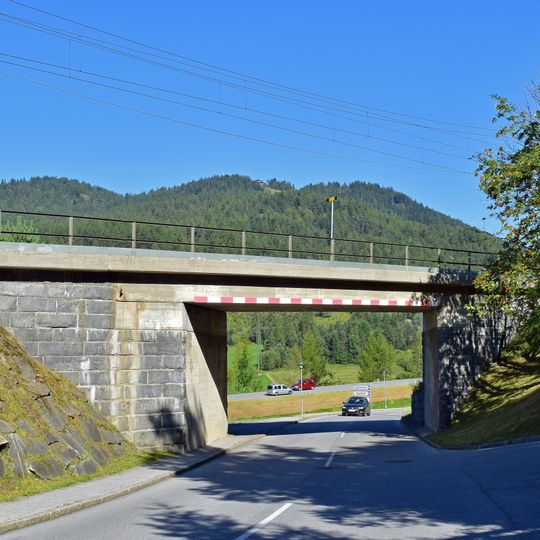 2 Brücken zw. Aufnahmsgebäude Reith u. Brücke Kaltwasserbad