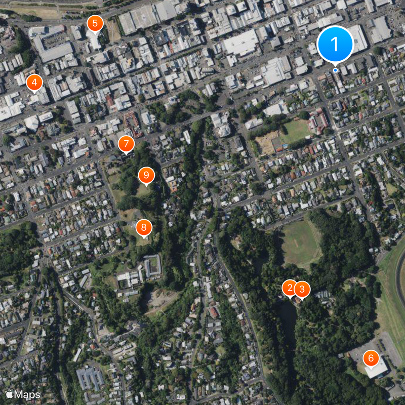 New Plymouth Mapa