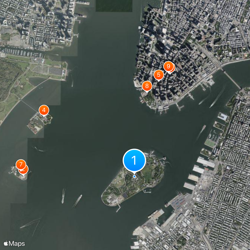 Governors Island Mapa