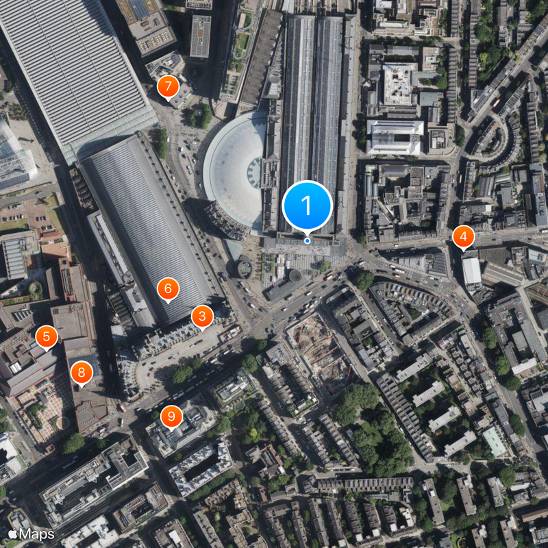 Londres-King's Cross Carte