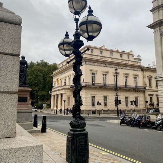 2 Lampstandards Numbered 8 And 9 Flanking Crimean War Memorial