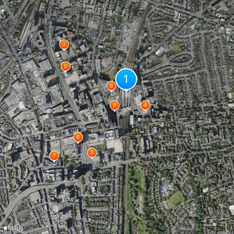 East Croydon railway station Map
