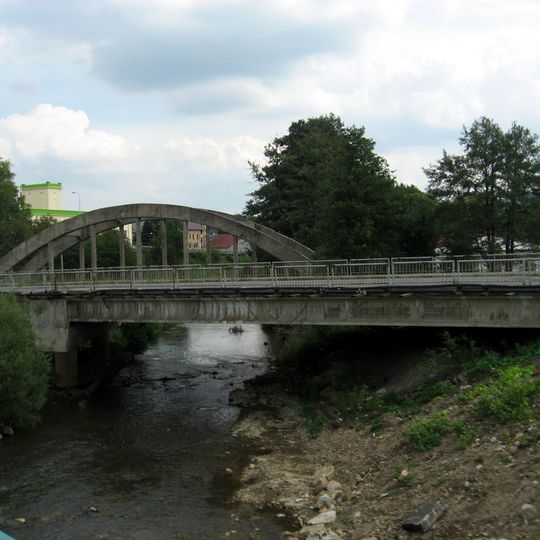 Most Citické ulice přes Svatavu v Sokolově