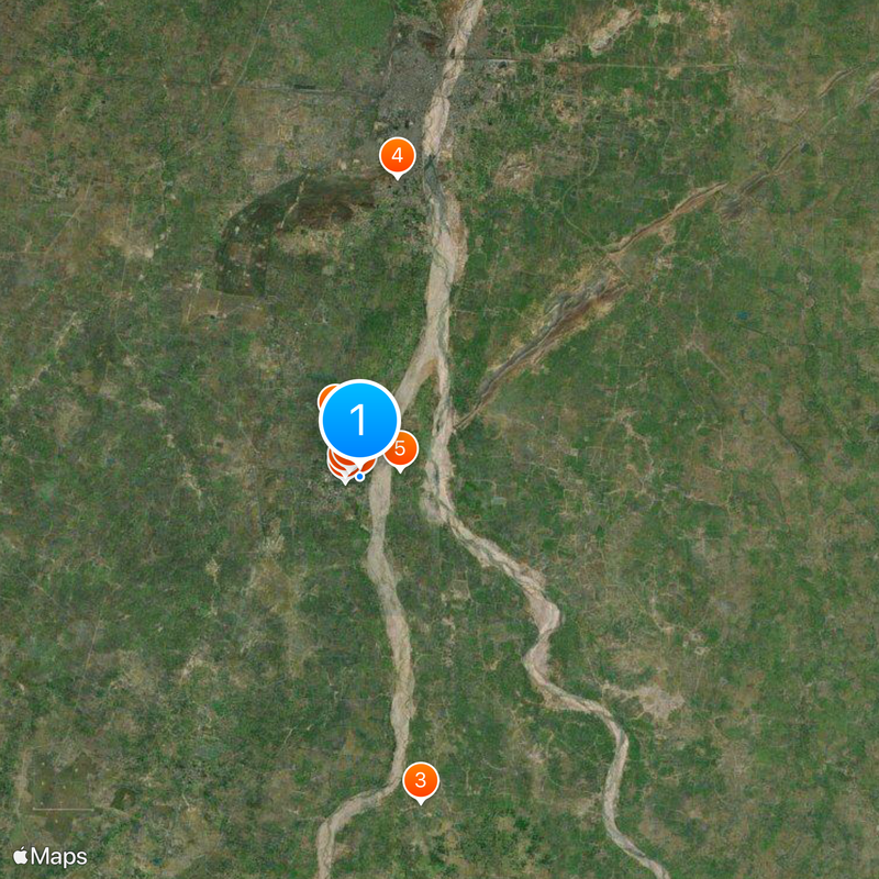 Conjunto do Templo de Mahabodhi em Bodhgaya Mapa