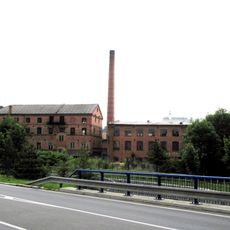 Most Říční ulice přes Husí potok