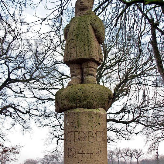 Jager die het zwijn doodde