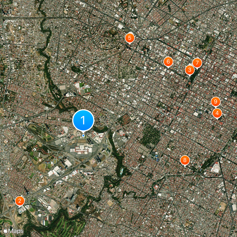 Estrella de Puebla Map