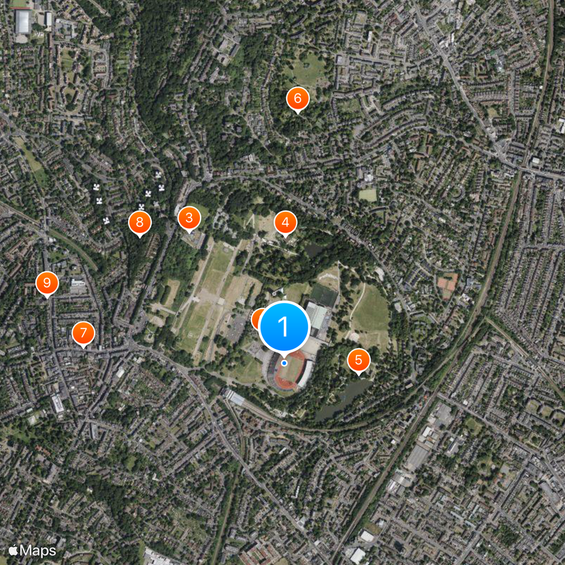 Crystal Palace National Sports Centre Mapa