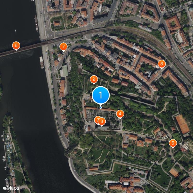 Vyšehrad cemetery Map