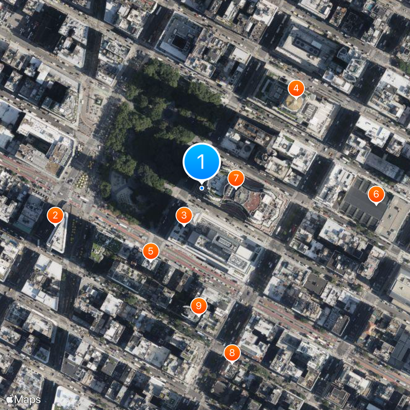 Eleven Madison Park Map
