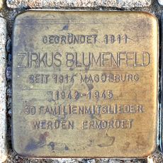 Stolperstein à la mémoire de Zirkus Blumenfeld