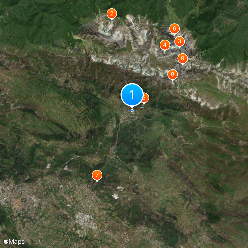Laboratorio Nacional del Gran Sasso Mapa