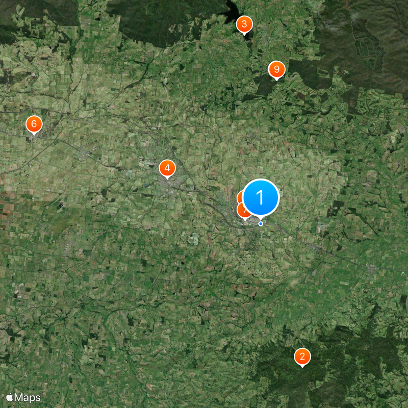 Warragul Map